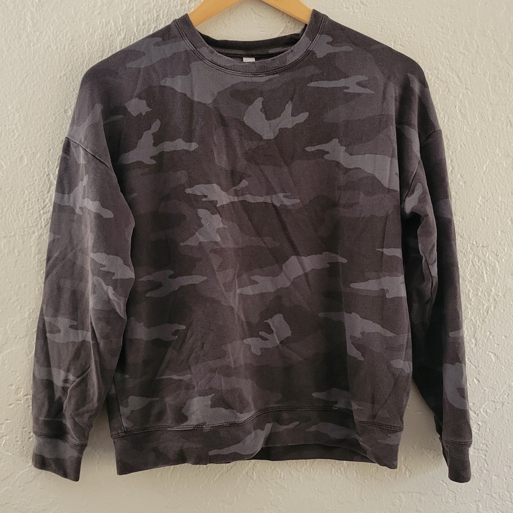 Athleta Camo Pullover XSP